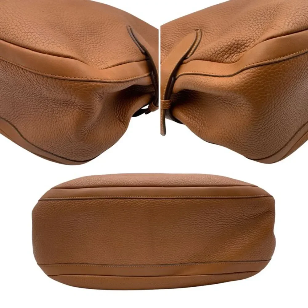 Gucci Vintage Leather Shoulder Bag GG Interlocking